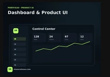 Dashboard & Product UI portfolio preview